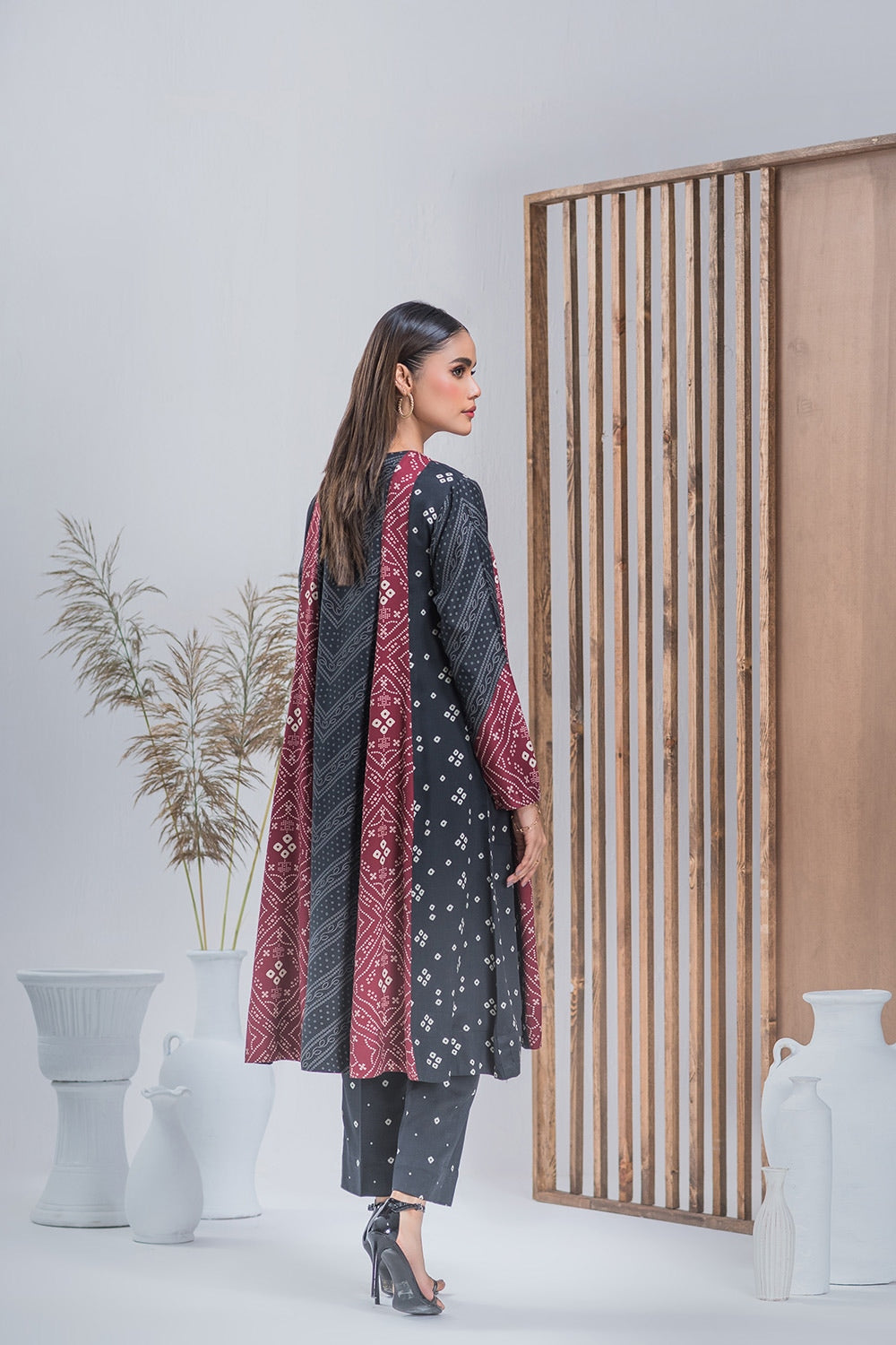 Twill Viscose Printed Frock And Printed Trouser IPST-44293