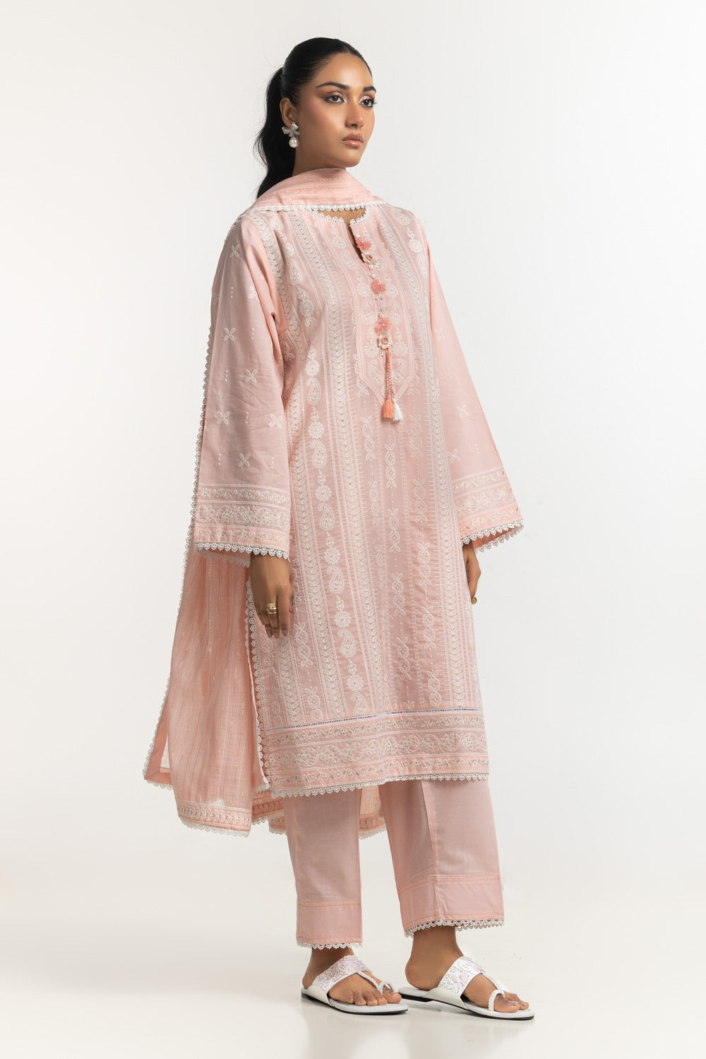 Cambric Embroidered Shirt And Trouser IPST-44351