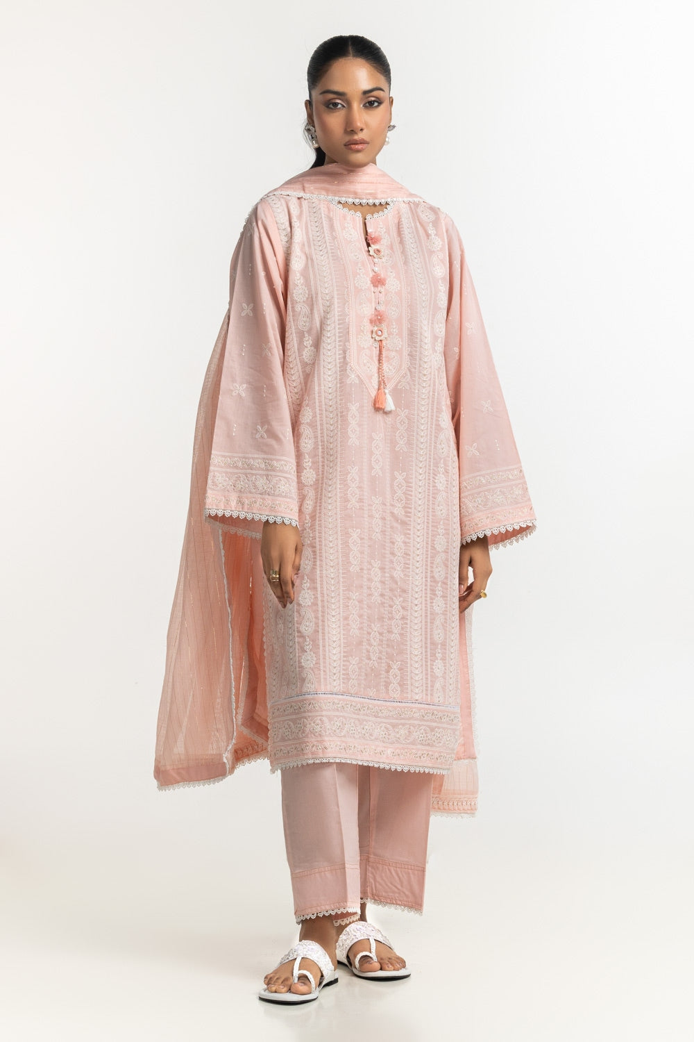 Cambric Embroidered Shirt And Trouser IPST-44351