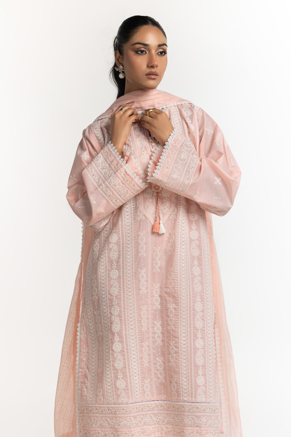 Cambric Embroidered Shirt And Trouser IPST-44351