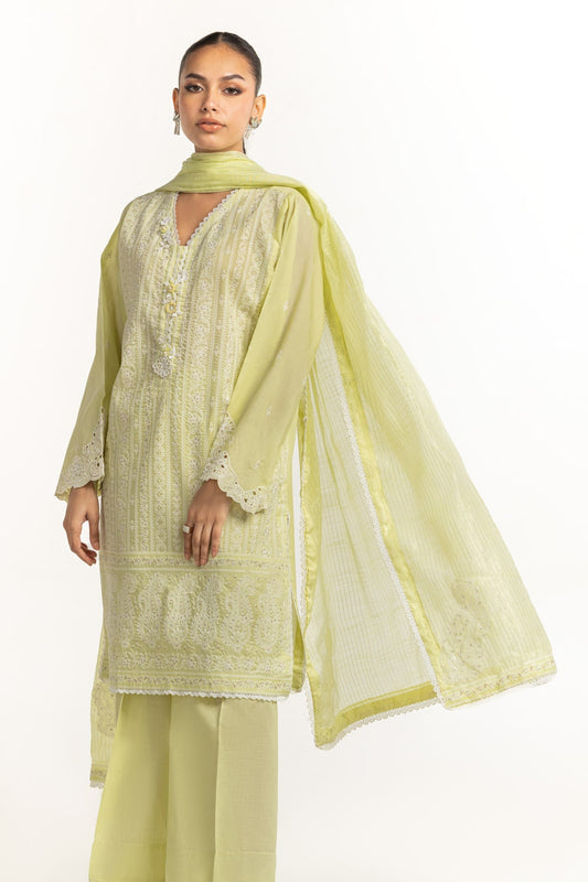 Cambric Embroidered Shirt And Trouser IPST-44353