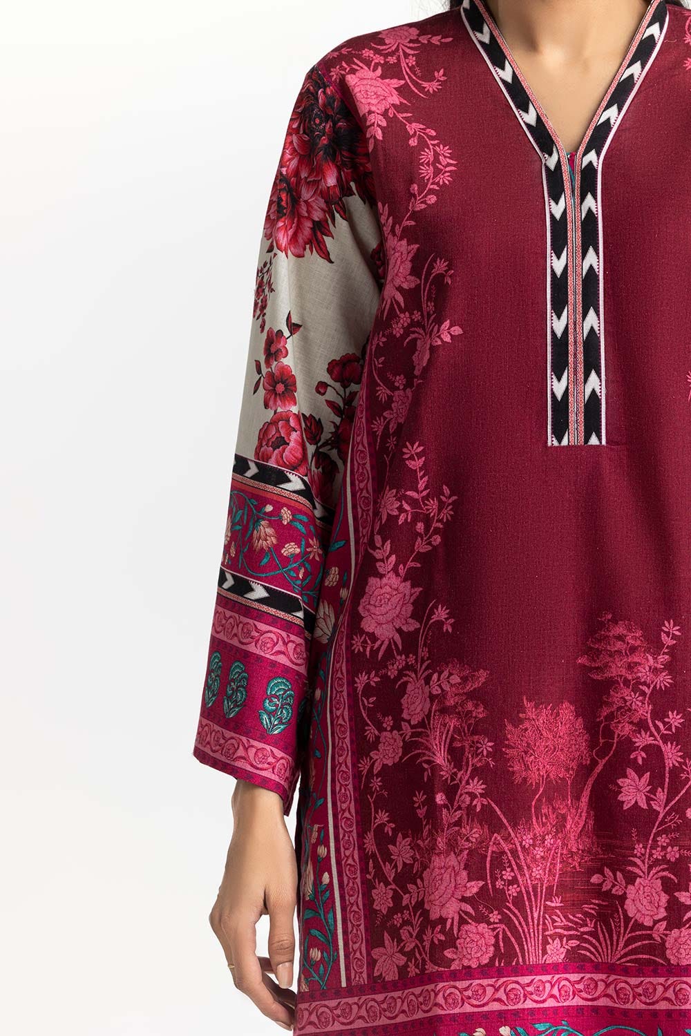3 Piece Cross Slub Print Suit IPSTD-44117