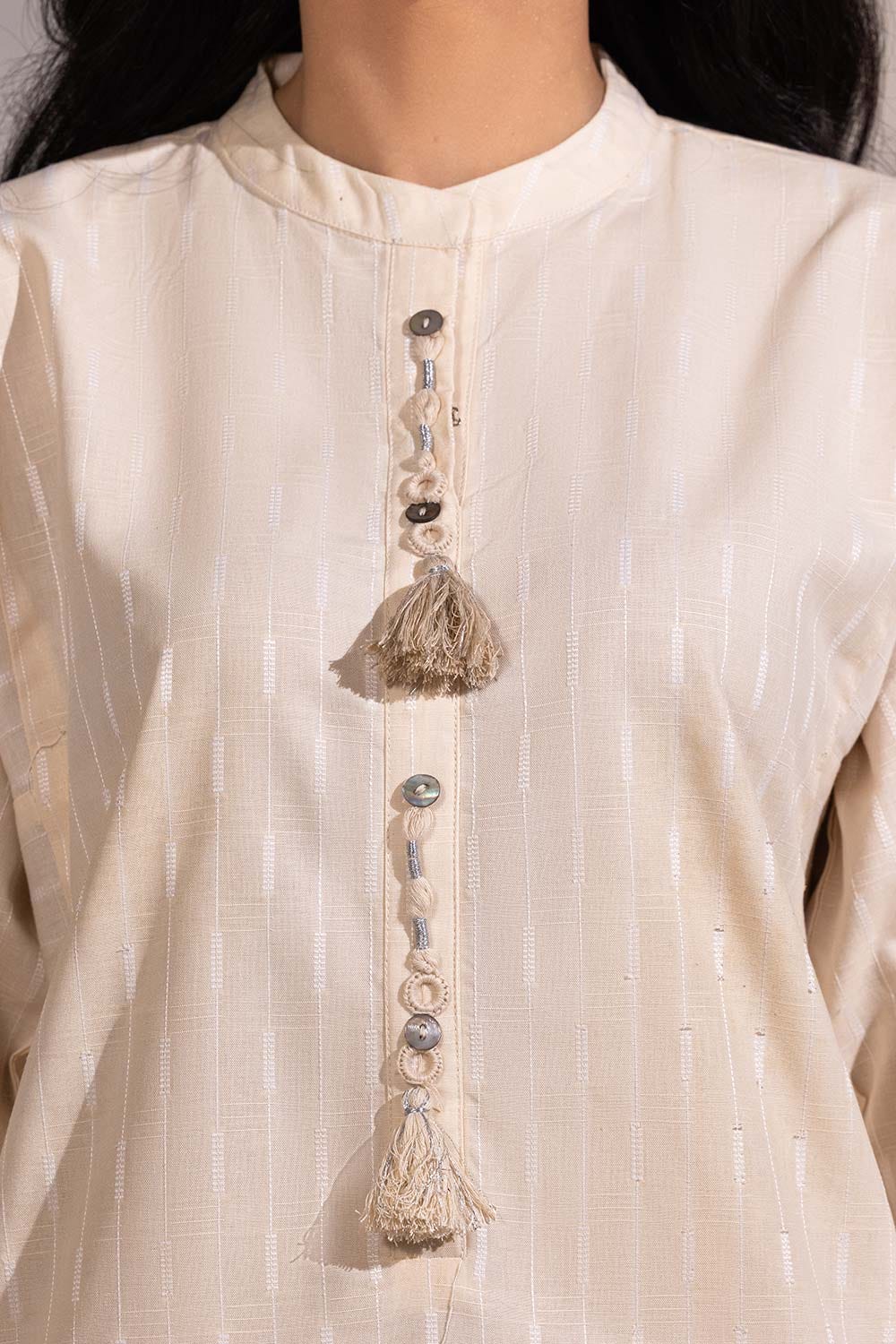 3 Piece Dobby Embroidered Suit