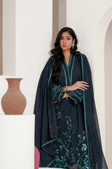 3PC Cross Slub Embroidered  Suit IPSTD-44240