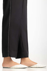 Black Khaddar Embellished Trouser IPT-44010
