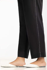Black Khaddar Embellished Trouser IPT-44010