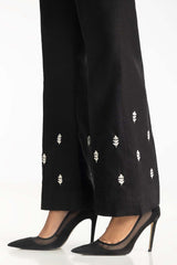Black Khaddar Embroidered Trouser IPT-44018