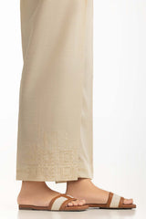 Beige Khaddar Embroidered Trouser IPT-44020