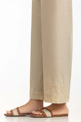 Beige Khaddar Embroidered Trouser IPT-44020