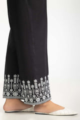 Black Khaddar Embroidered Trouser IPT-44022