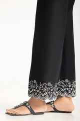 Black Khaddar Embroidered Trouser IPT-44023