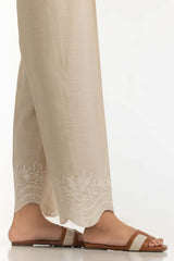 Beige Khaddar Embroidered Trouser IPT-44024