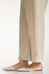 Beige Khaddar Embroidered Trouser IPT-44025