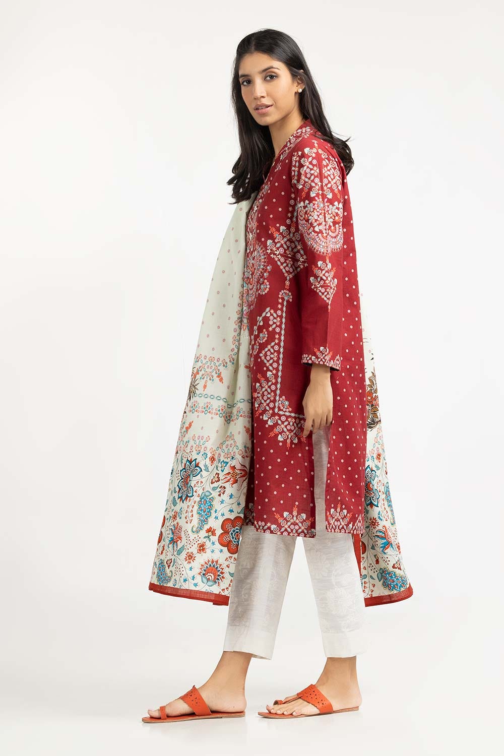 2 Piece Digital Printed Khaddar Shirt Dupatta Suit IPW-22-100