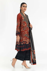 2 Piece Suit Digital Printed Khaddar Shirt Dupatta IPW-22-108