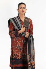 2 Piece Suit Digital Printed Khaddar Shirt Dupatta IPW-22-108