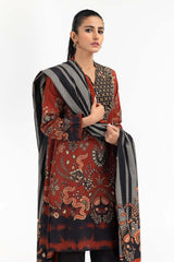 2 Piece Suit Digital Printed Khaddar Shirt Dupatta IPW-22-108