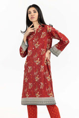 2 Piece Suit Digital Printed Khaddar Shirt Trousers IPW-22-111