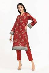 2 Piece Suit Digital Printed Khaddar Shirt Trousers IPW-22-111