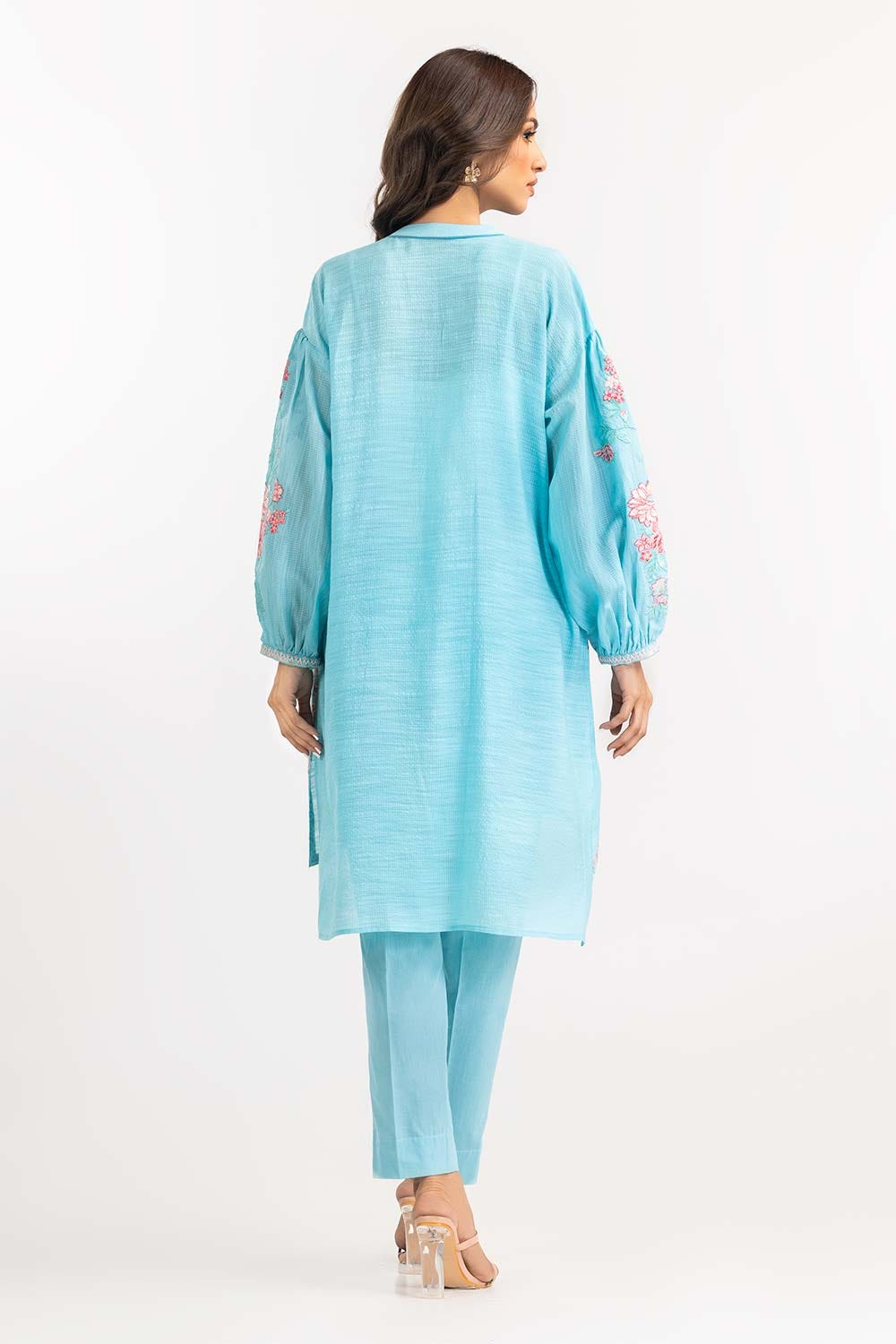 2 Piece Embroidered Shirt With Trouser IPW-22-11