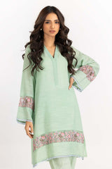 2 Piece Dyed Dobby Embroidered Kurti With Trouser IPW-22-12
