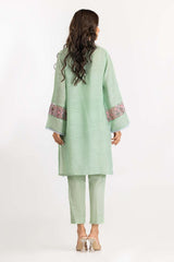 2 Piece Dyed Dobby Embroidered Kurti With Trouser IPW-22-12