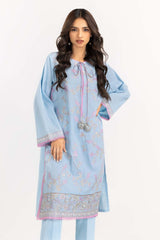 2 Piece Cambric Suit Embroidered Shirt Trousers IPW-22-28
