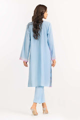 2 Piece Cambric Suit Embroidered Shirt Trousers IPW-22-28