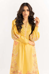 2 Piece Cambric Suit Embroidered Shirt Trousers IPW-22-30