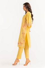 2 Piece Cambric Suit Embroidered Shirt Trousers IPW-22-30