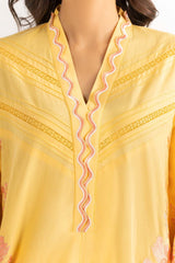 2 Piece Cambric Suit Embroidered Shirt Trousers IPW-22-30