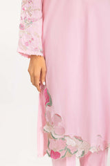 2 Piece Cambric Suit Embroidered Shirt Trousers IPW-22-31