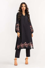 2 Piece Cambric Suit Embroidered Shirt Trousers IPW-22-34