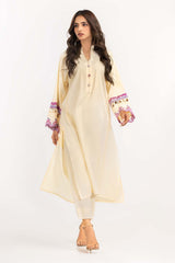 2 Piece Cambric Suit Embroidered Shirt Trousers IPW-22-35