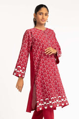 Dyed Cambric Screen Printed Shirt And Trouser IPW-23-111