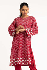 Dyed Cambric Screen Printed Shirt And Trouser IPW-23-111