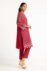 Dyed Cambric Screen Printed Shirt And Trouser IPW-23-111