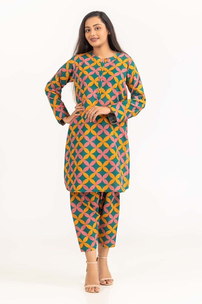 Digital Printed Khaddar Shirt With Trouser IPW-23-31