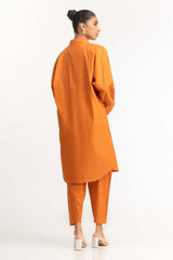 Dyed Corduroy Embroidered Shirt With Trouser IPW-23-49