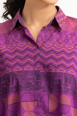 Dyed Cambric Screen Printed Shirt With Trouser IPW-23-53