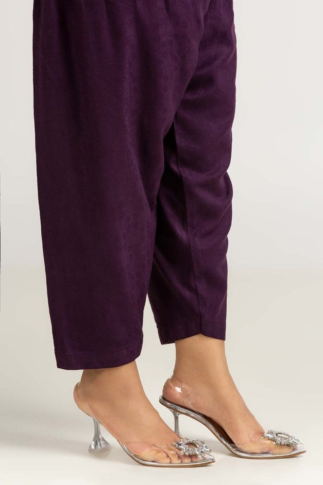 Dyed Self Jacquard Shirt With Trouser