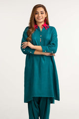 Dyed Self Jacquard Shirt With Trouser IPW-23-67