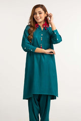 Dyed Self Jacquard Shirt With Trouser IPW-23-67