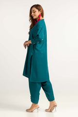 Dyed Self Jacquard Shirt With Trouser IPW-23-67