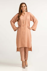 Dyed Self Jacquard Shirt With Trouser IPW-23-72