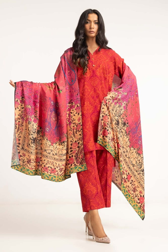 Digital Printed Khaddar Suit