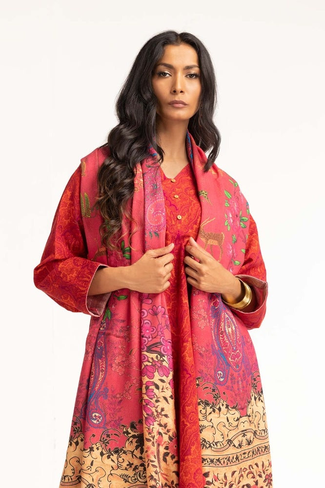 Digital Printed Khaddar Suit