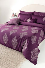 Iris Petal T-400 Embroidered Quilt Cover Set