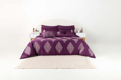 Iris Petal T-400 Embroidered Quilt Cover Set