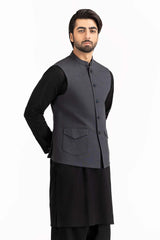 Iron Grey Basic Waist Coat WC-PD22-030